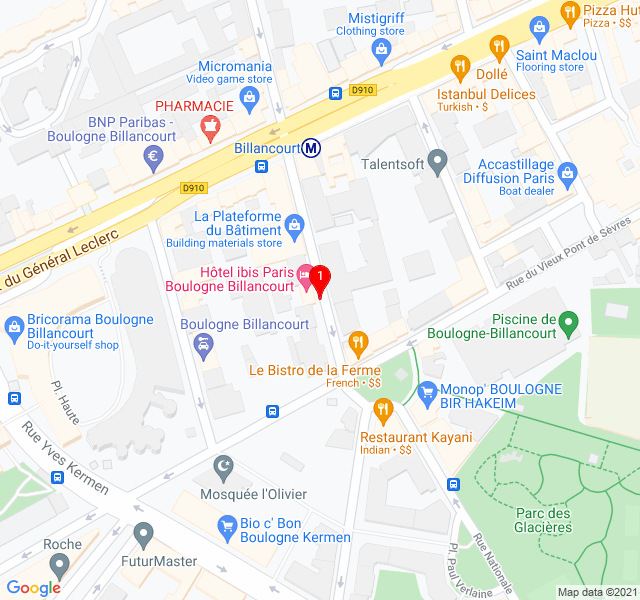 Hôtel ibis Paris Boulogne-Billancourt